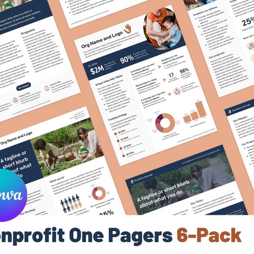 one-pager-nonprofit-canva-templates-editable-infographic-etsy