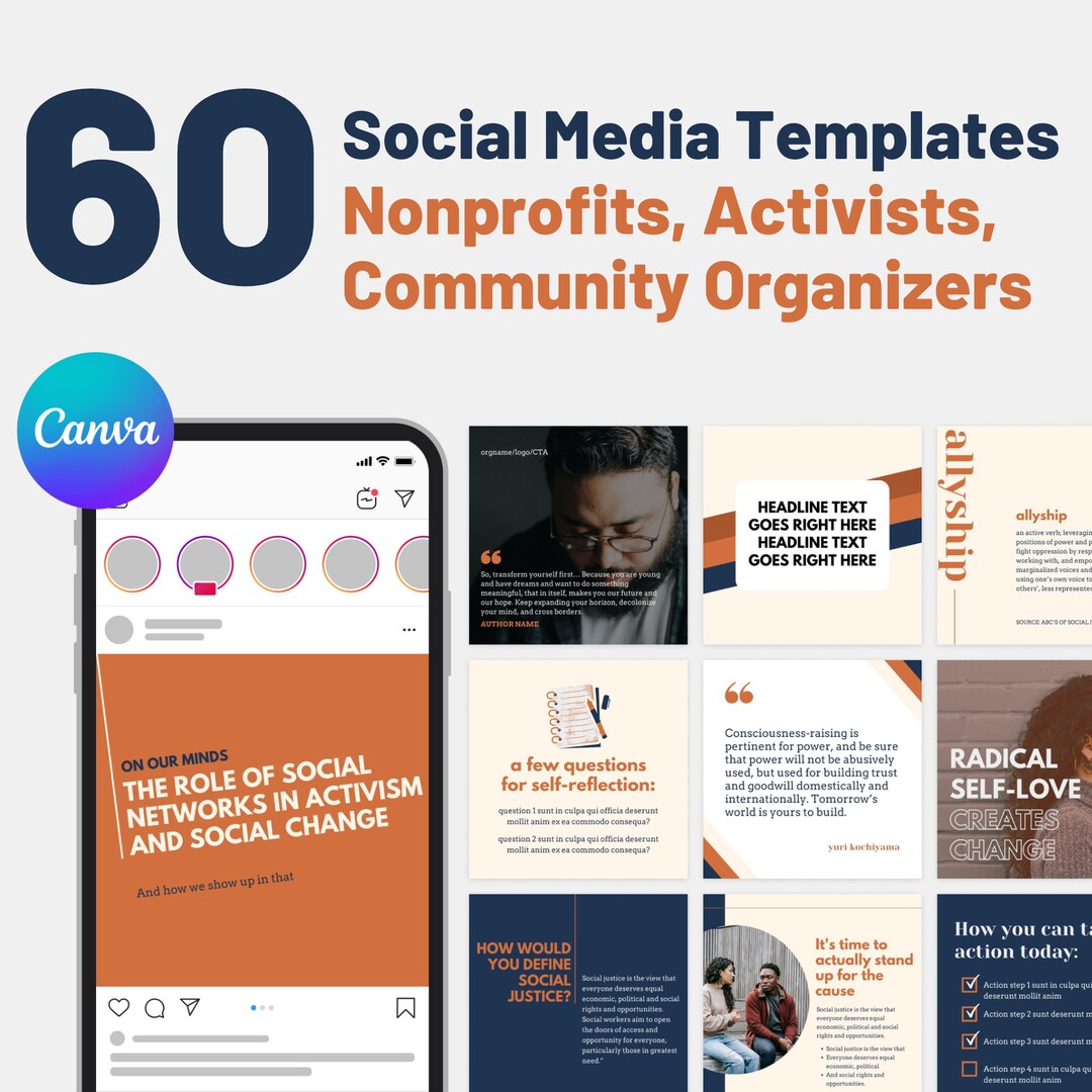 Social Media Templates for Nonprofits Activists Grassroots Charity Social Media Templates for Nonprofits Activists Grassroots Charity