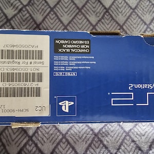 Vintage Sony PS2 Slim Console Bundle SCPH-90001CB Model
