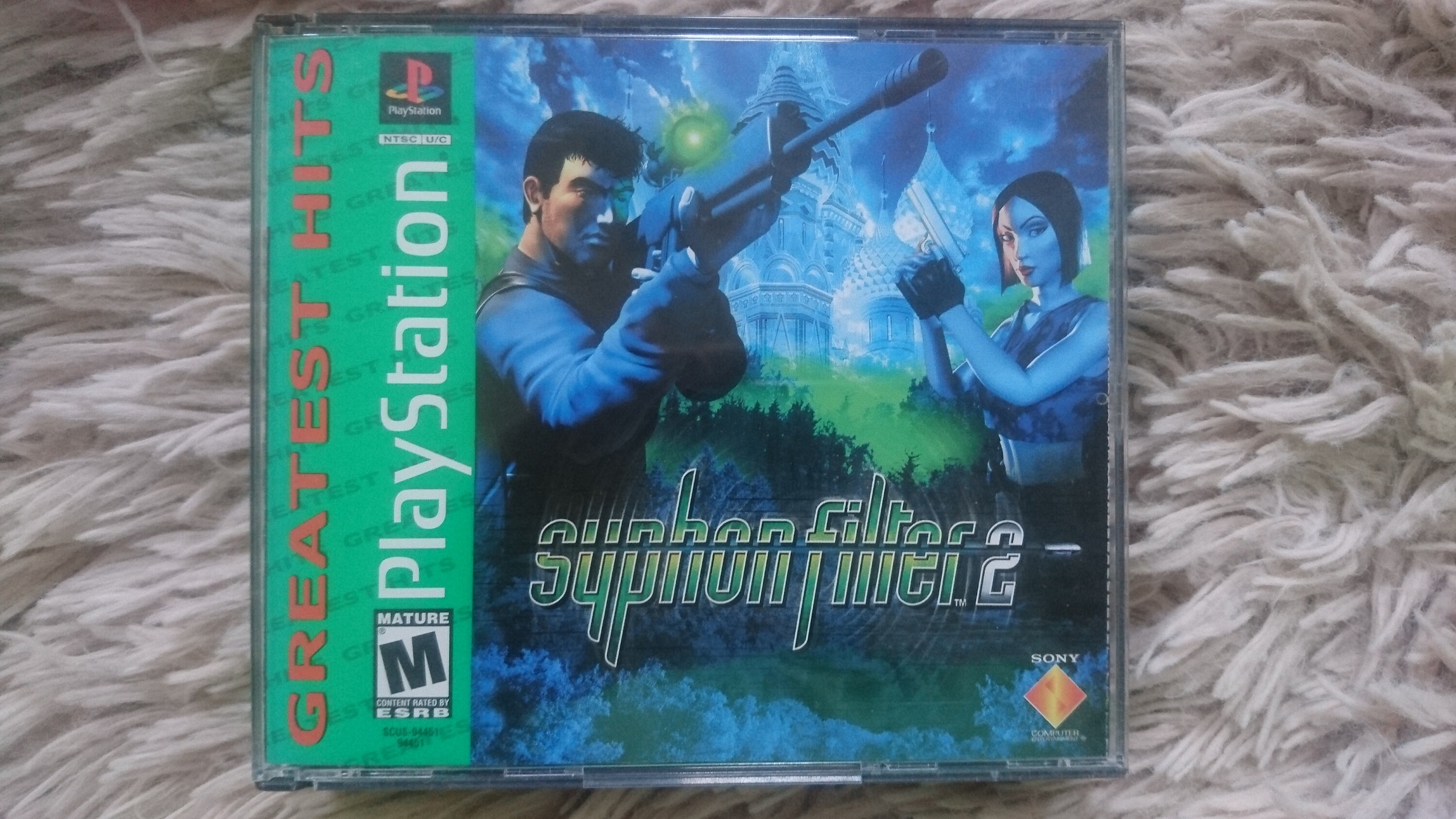 Syphon Filter 2 - Sony PlayStation 1 PSX PS1 - Empty Custom Case