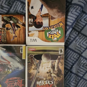 Lot of 5 Nintendo Wii Games – Authentic Discs w or Cases & Manuals – Family and Action Titles – Tested and Working Bundle