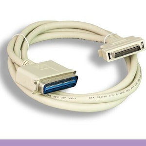 Vintage 6Ft SCSI-2 Cable: DB50 Male to CN50 Male, Retro Tech