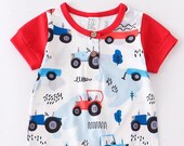 Baby Boy Romper Tractor