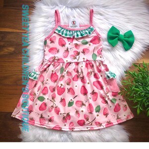 Strawberry Dress | Girls Summer Dress | Girls Outfit