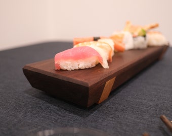 Custom Japanese Hardwood Tray | Sushi Tray | Premium wood tray