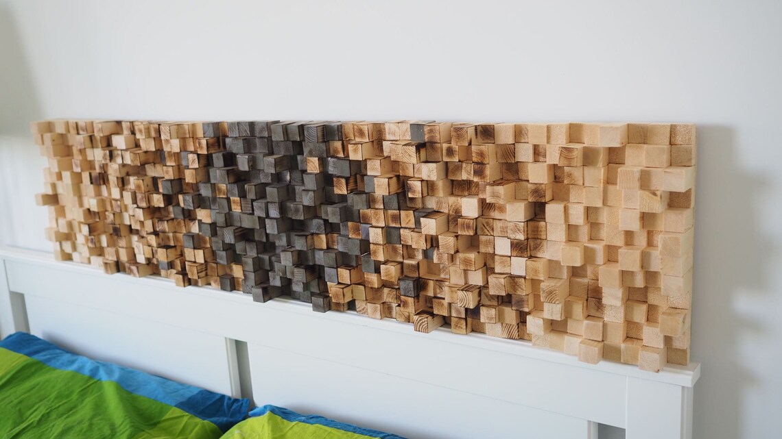 Wood Sound Diffuser Panels 4 12x12 Custom Made Sound image 1