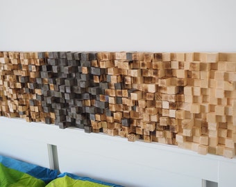 Wood Sound Diffuser Panels | 4* 12x12 | Custom Made Sound diffuser | Wall Art | Soundproofing | Audiophile