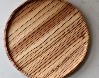 Hardwood Tray | Custom Exotic Zebra Wood
