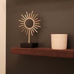 Heavy Duty Floating Shelf with Sleek Design | Hardwood Shelf | Contemporary Minimalist Hardwood Floating Shelf