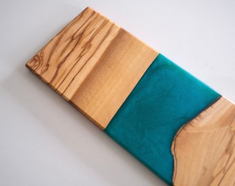 Cheese Board | Olive wood River | Custom Made | River board | Blue River board | Serving Tray
