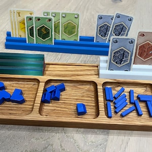 Artisan Game Trove: Deluxe Handcrafted Gaming Organizer with Multi-Level Card Storage