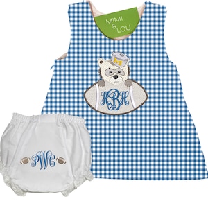 Michigan State University gingham dress