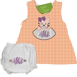 Vestito a quadretti Baby Tiger