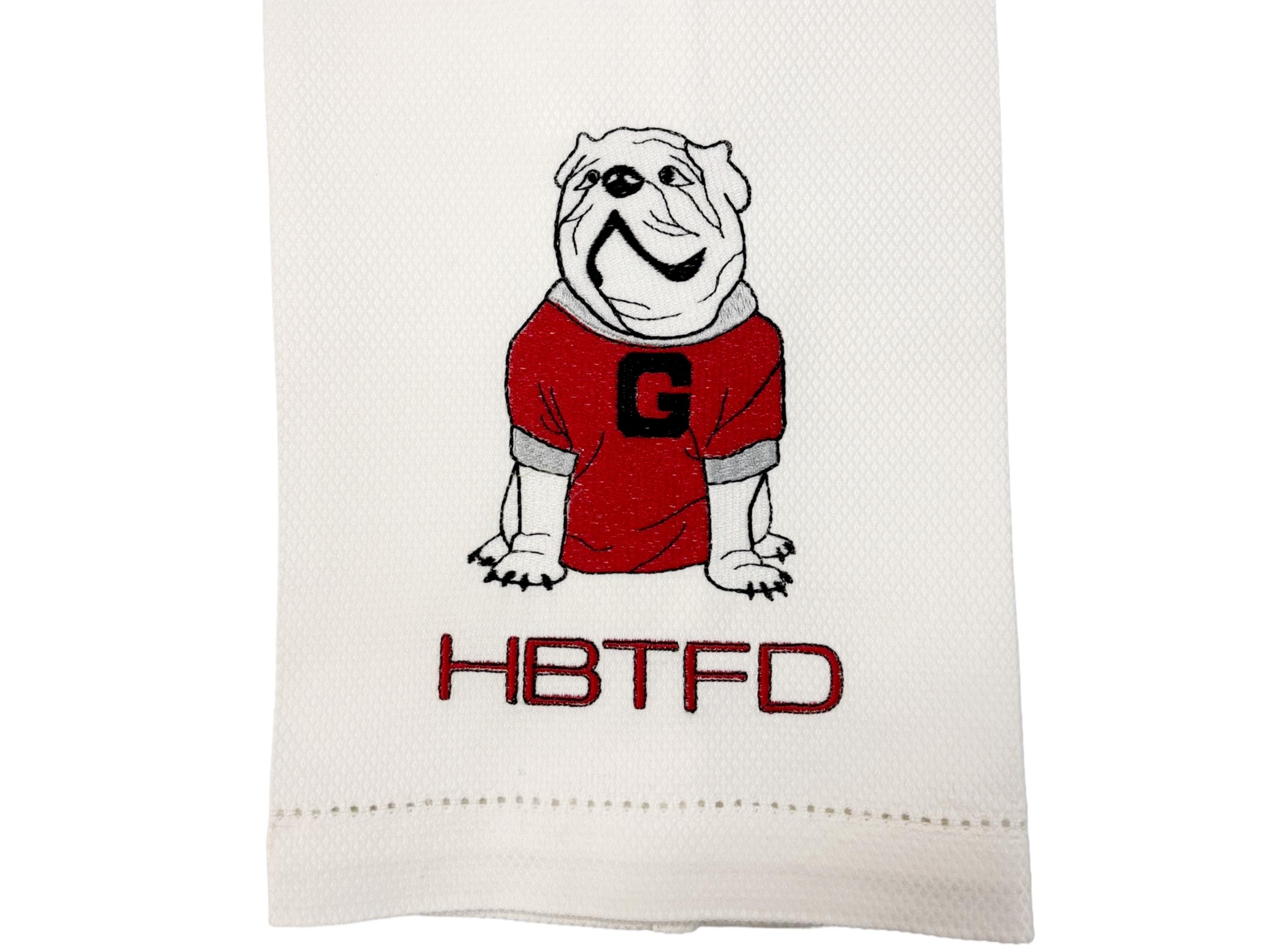 Asciugamano Football Georgia Bulldogs, Bianco, Da Gioco