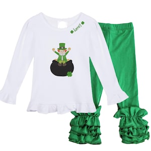 St. Patrick&#39;s Day  girls&#39; outfit long