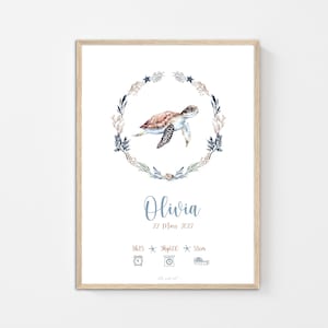 Póster de nacimiento personalizado, Póster de nombre de bebé, Regalo de nacimiento, Deco de habitación para bebés, Póster de nacimiento, Impresión de nombre de bebé, Regalo de bebé