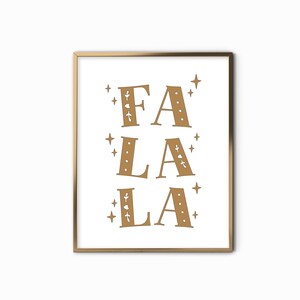 FaLaLa Print, FaLaLa Weihnachtsdruck, Weihnachtsdekor, Weihnachtswandkunst, Urlaubsdrucke, Weihnachten druckbar DIGITAL DOWNLOAD