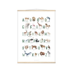 Alphabet Print / Animal Alphabet / Nursery Decor / Kids Wall Art / Educational Poster / ABC Poster DIGITAL DOWNLOAD