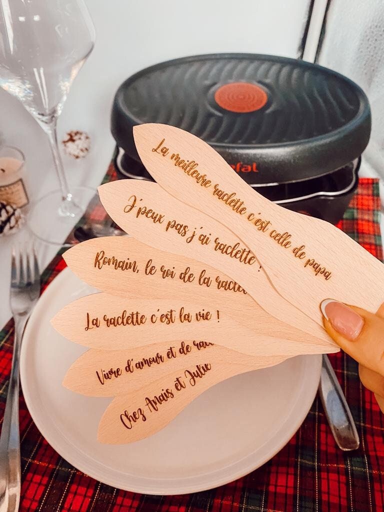 Spatules à raclette personnalisées - Prénoms – Atelier Complice