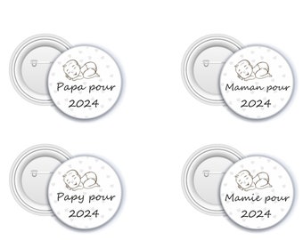 Badge/Décapsuleur pour annonce une grossesse, futur papa, maman, papy, mamie, papi, mamy, tonton, tata, marraine, parrain, Petit cadeau Noel