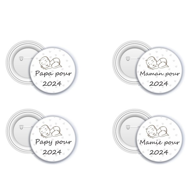 Badge/Décapsuleur pour annonce une grossesse, futur papa, maman, papy, mamie, papi, mamy, tonton, tata, marraine, parrain, Petit cadeau Noel