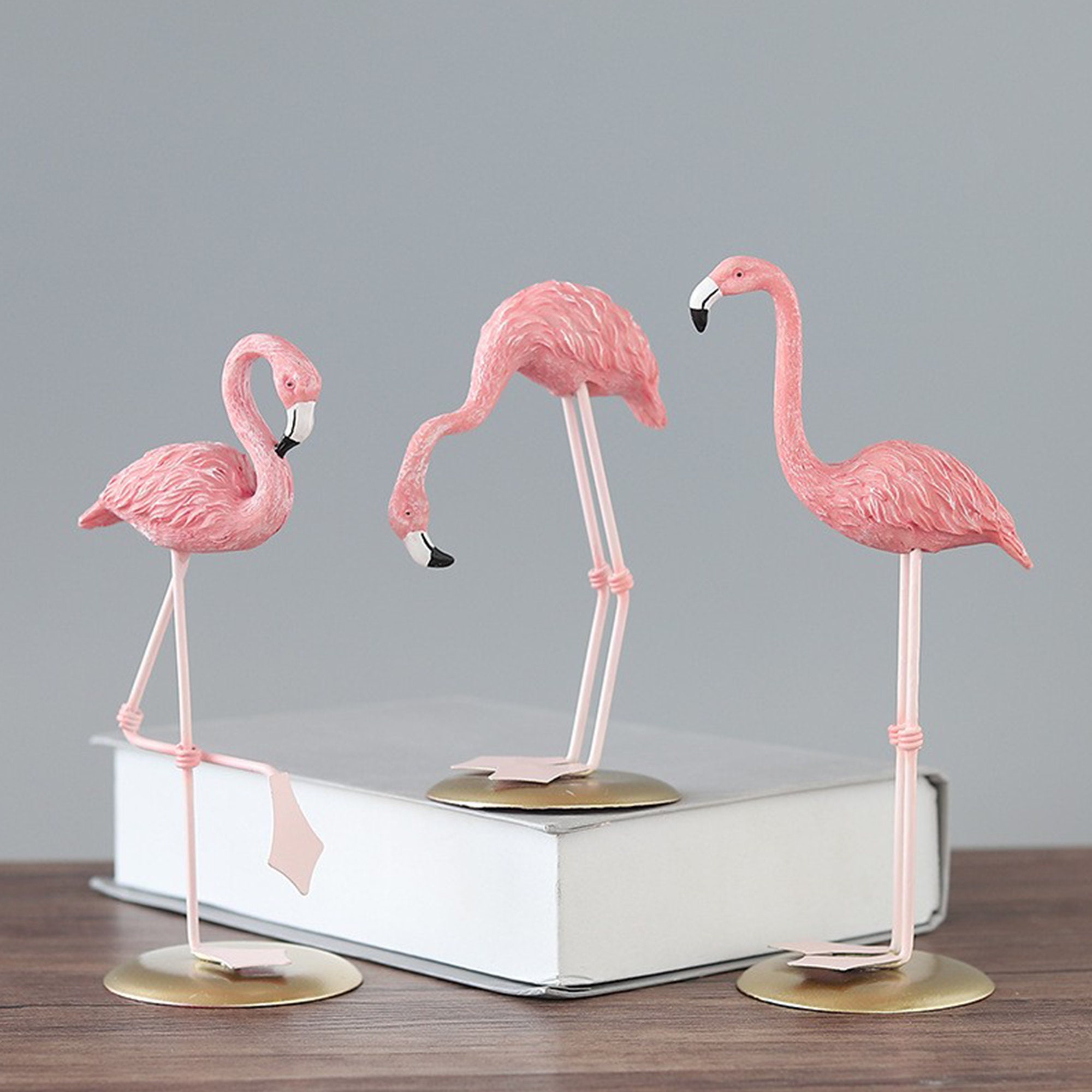 Flamingo Statue Pink Home Decoration Sculpture Etsy