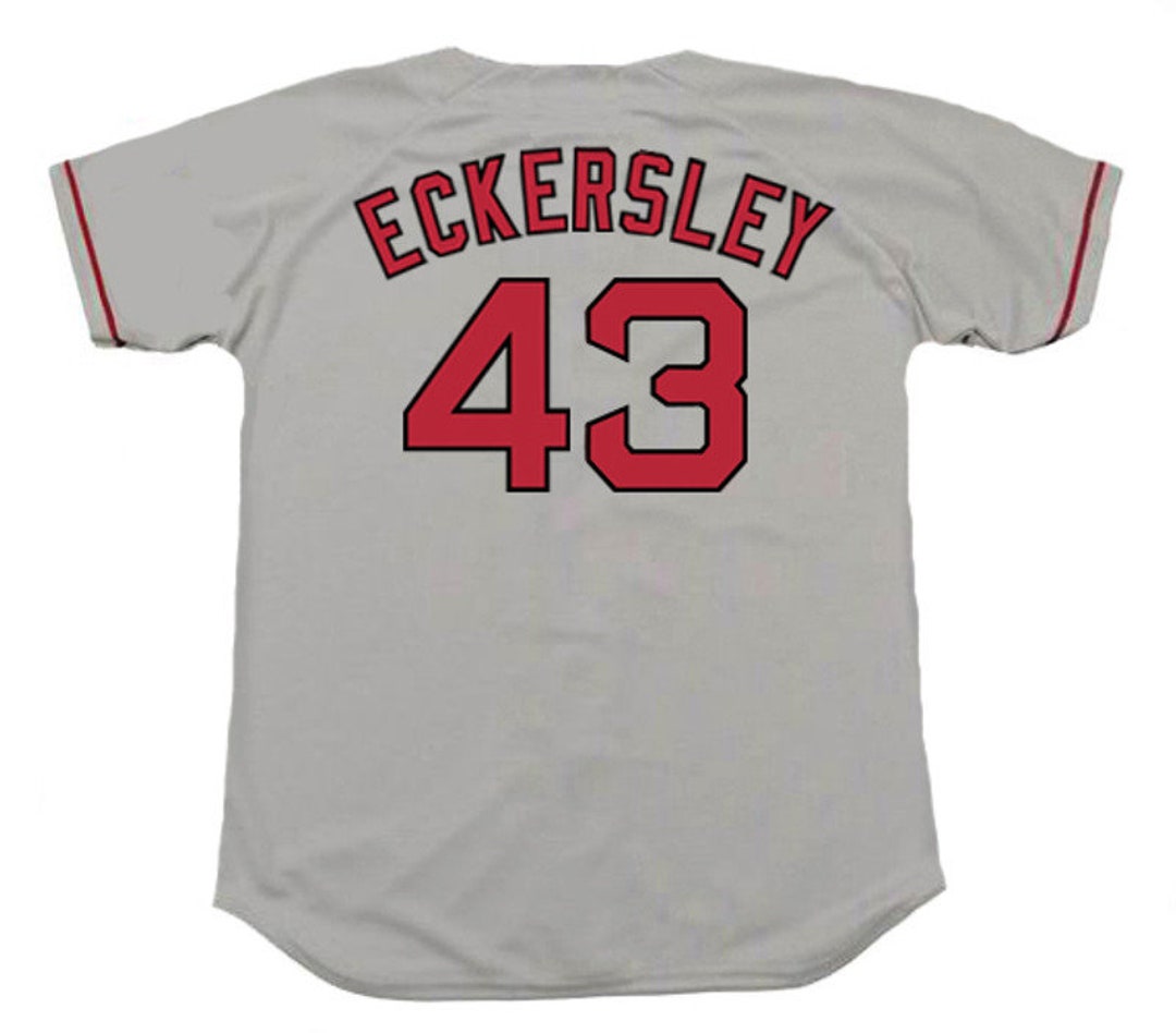 Dennis Eckersley Boston Red Sox 1998 Away Baseball Throwback 