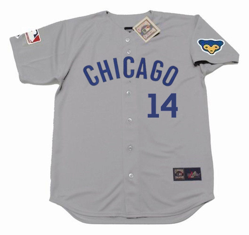 Ernie Banks Chicago Cubs Autographed & Inscribed Mitchell & Ness  Cooperstown Collection #14 Replica Jersey