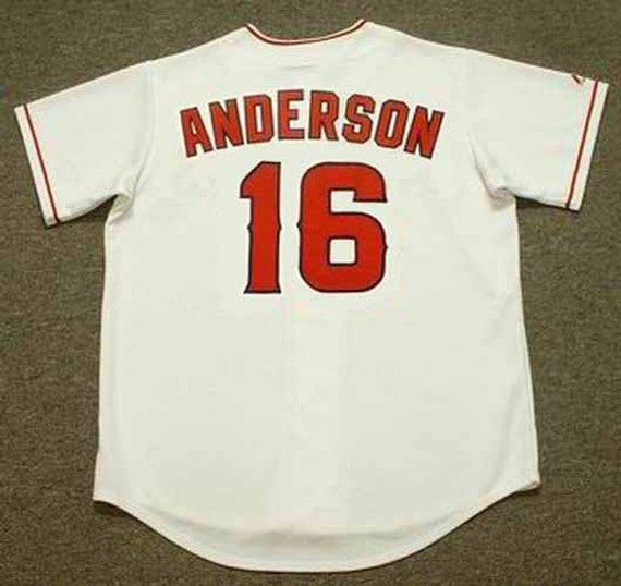 Garret Anderson Anaheim Angels 2002 Home Baseball Throwback 