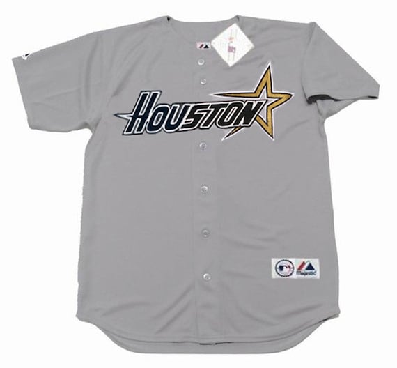 Luis Gonzalez Houston Astros 1997 Away Baseball Throwback 