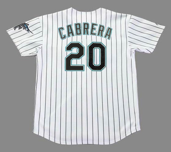 Miguel Cabrera Florida Marlins 2003 Home Baseball Throwback Jersey