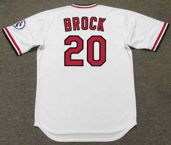 Lou Brock St. Louis Cardinals 1976 Home Baseball Throwback 