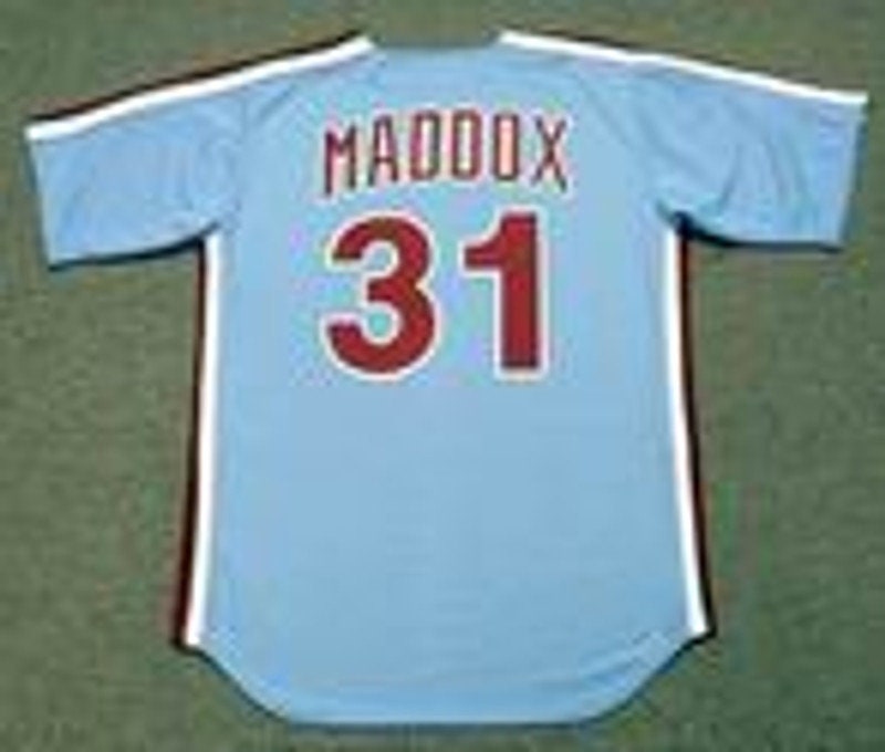 Garry Maddox Philadelphia Phillies 1980 Cooperstown Away 