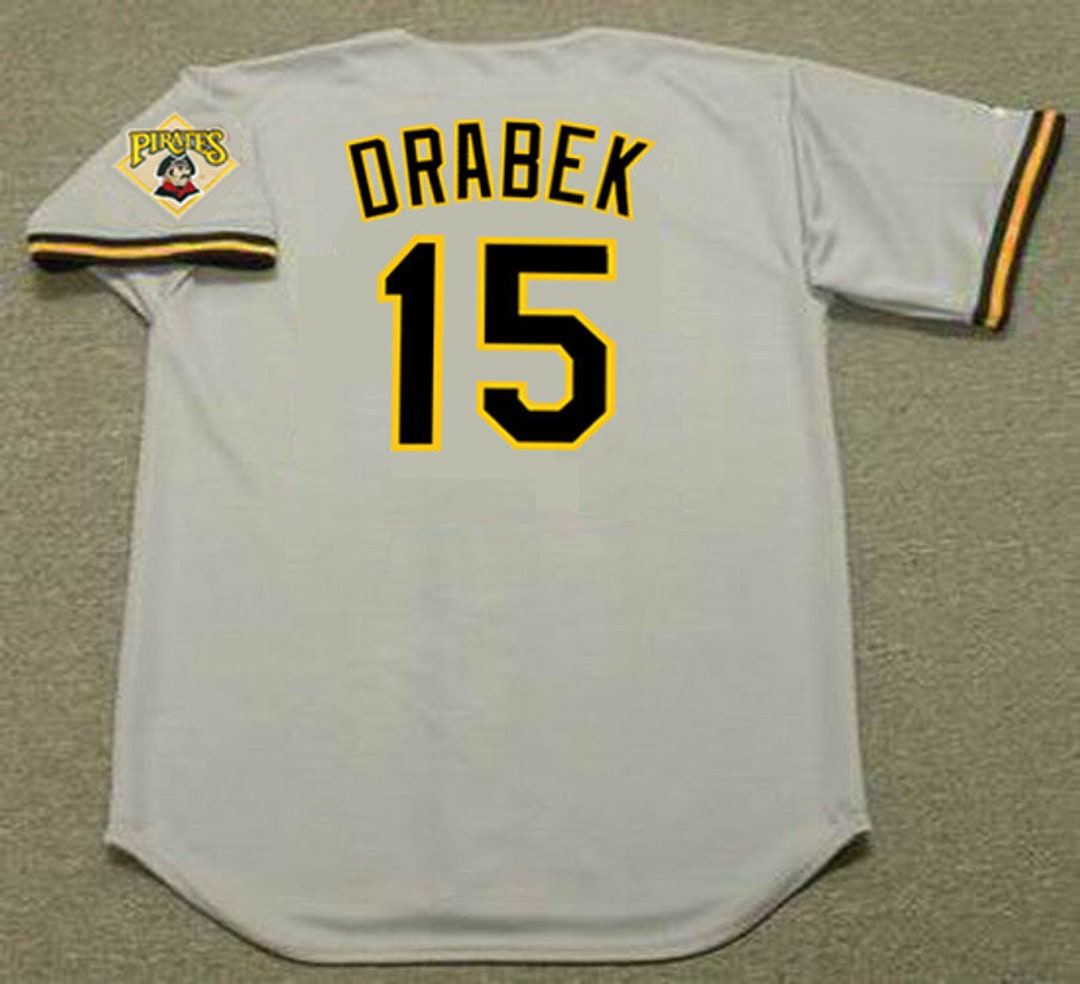 Doug Drabek Pittsburgh Pirates 1992 Away Baseball Throwback 