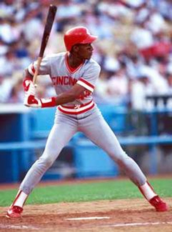 Eric Davis Cincinnati Reds 1987 Cooperstown Away Baseball 