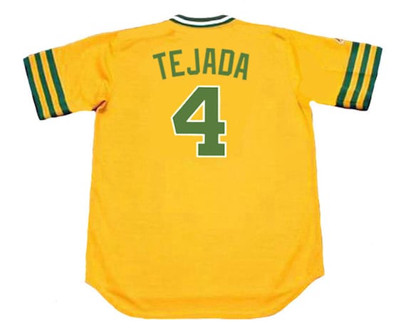 Miguel Tejada Oakland Athletics 1974 Baseball Throwback 