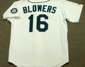 Vintage 2000s STARTER MLB Seattle Mariners Baseball Jersey Sz. Y-XL