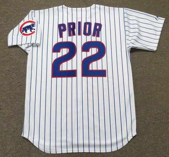 Mark Prior Chicago Cubs 2003 Home Baseball Throwback Jersey 