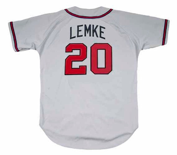 Mark Lemke Atlanta Braves 1995 Away Baseball Throwback Jersey