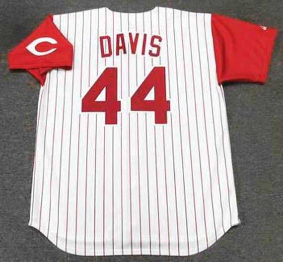 Eric Davis Cincinnati Reds 1996 Home Baseball Throwback 