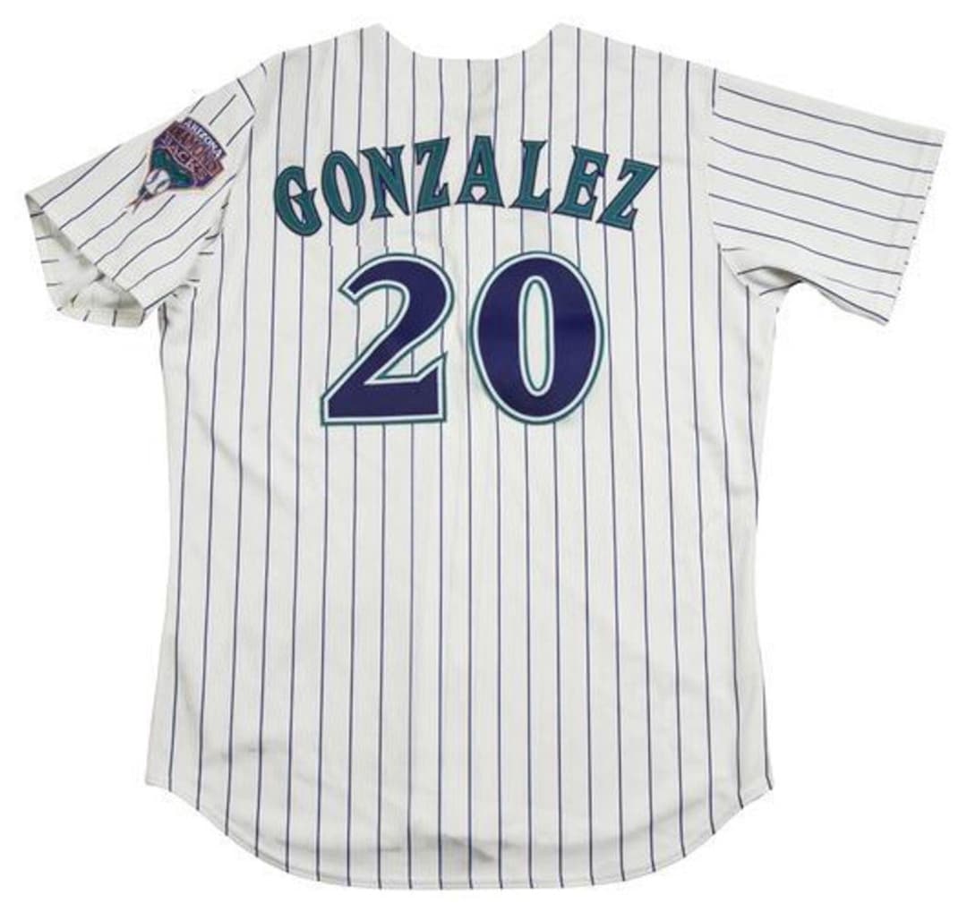 MLB Arizona Diamondbacks (Luis Gonzalez) Men's Cooperstown Baseball Jersey