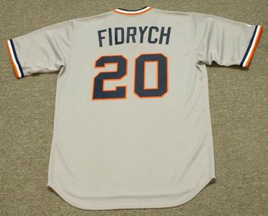 Mark Fidrych Detroit Tigers 1976 Away Baseball Throwback 