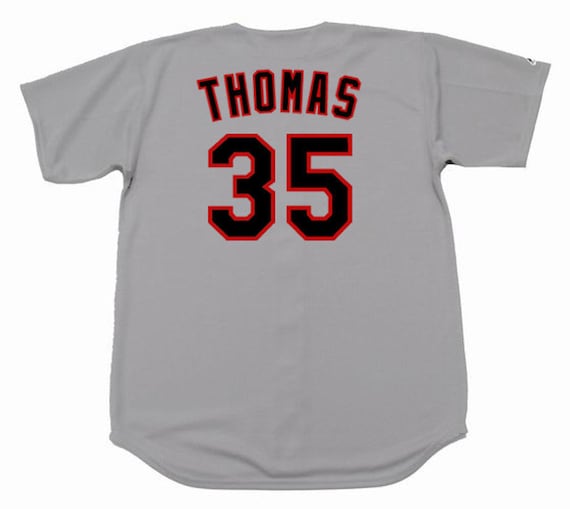 Frank Thomas Chicago White Sox 1990 Away Baseball Throwback 