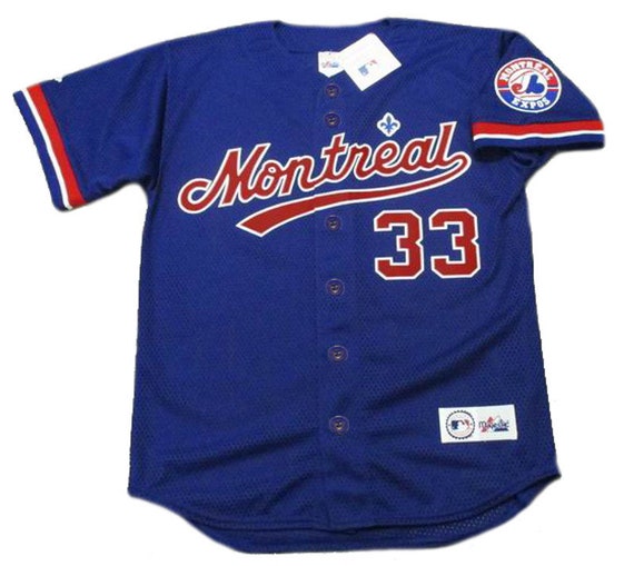 NiceandTrue Larry Walker Montreal Expos 1994 Baseball Throwback Jersey, Baseball Stitched Jersey, Vintage Baseball Jersey