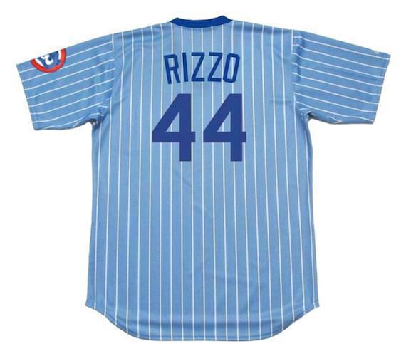 Anthony Rizzo Chicago Cubs 1980s Baseball Throwback Jersey 