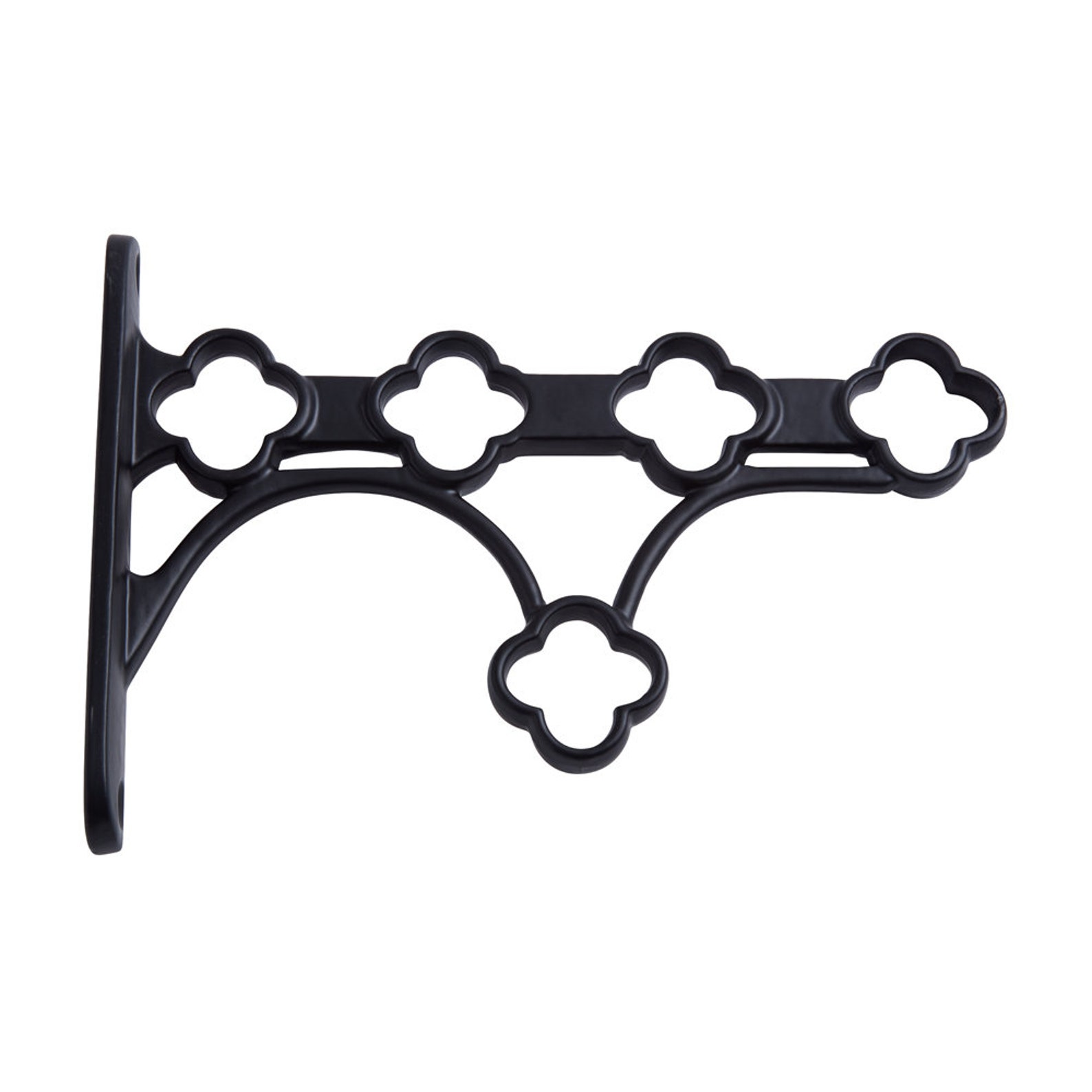 Black 5 lath Cast Iron Shelf Set 0.9 Metres Etsy