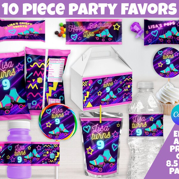 Roller Skate Party Favors Etsy