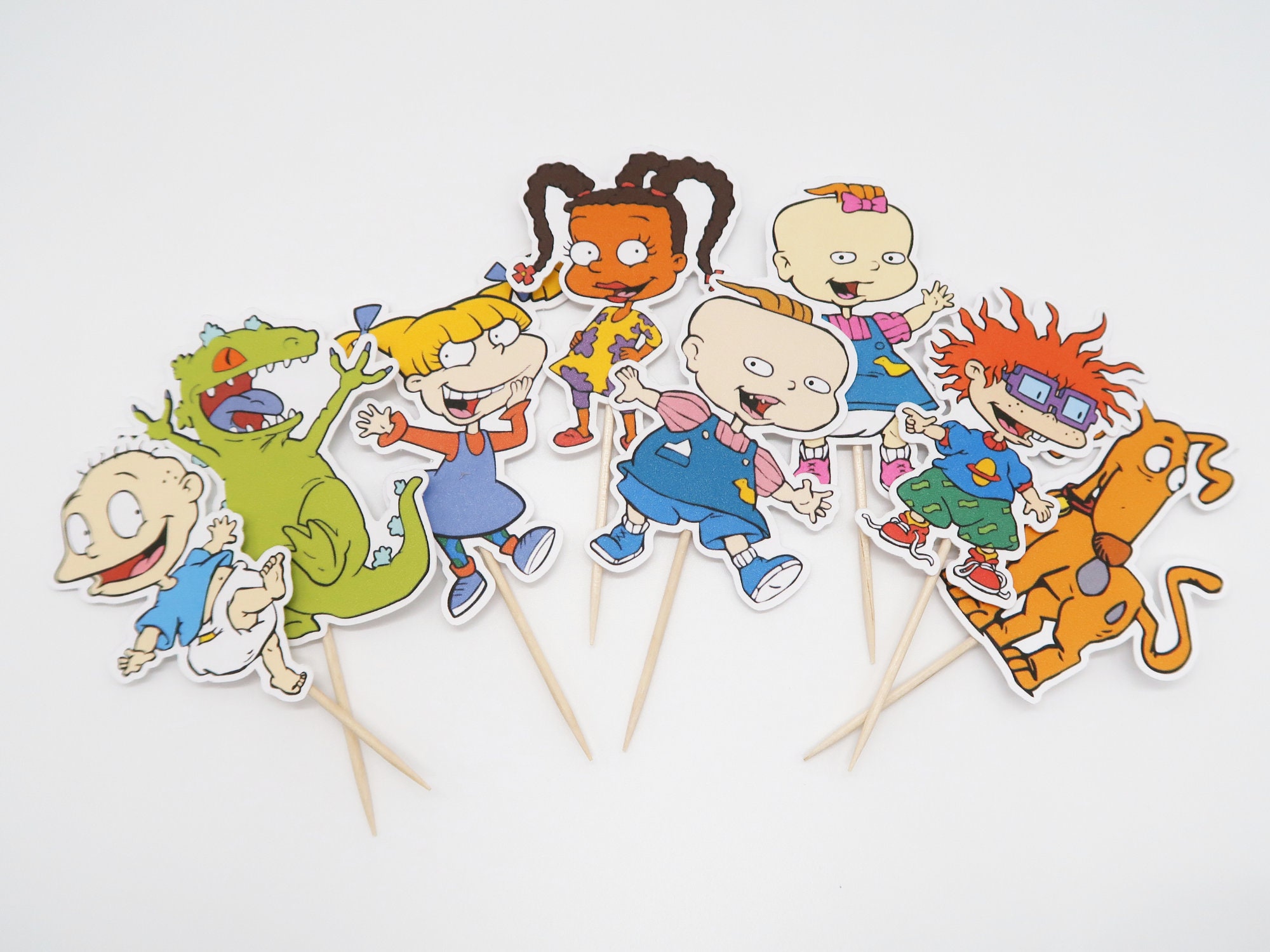 Rugrats Cupcake Toppers Rugrats Cake Topper Rugrats Birthday Etsy