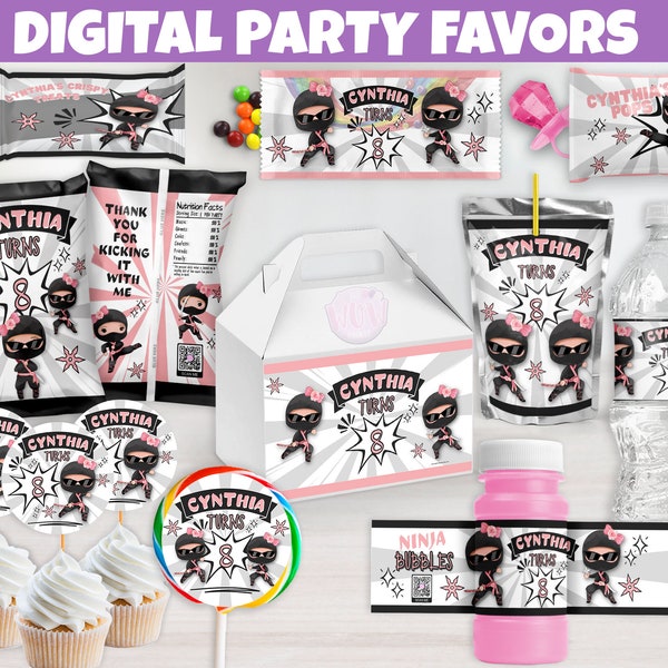 Ninja Party Favors Etsy