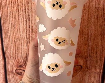 Sheep Frosted Cold Cup, Personalized Gift